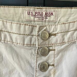 ❤️ POLO ASSOCIATION Vintage classic khaki cargo style capris pants